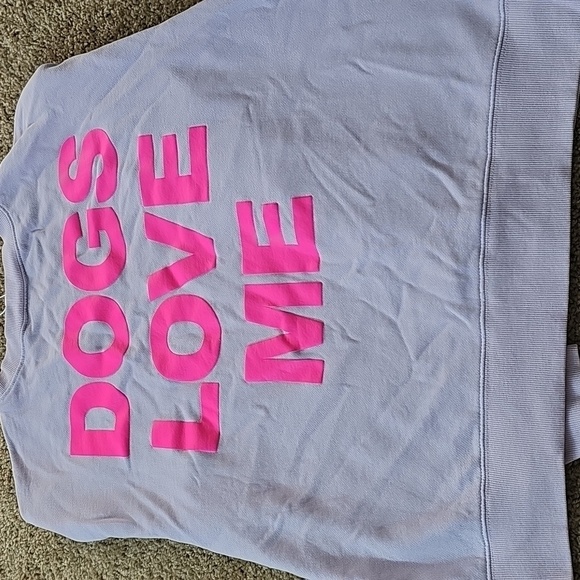 Pink Dog loves me sweatshirt. NWT - Picture 3 of 5